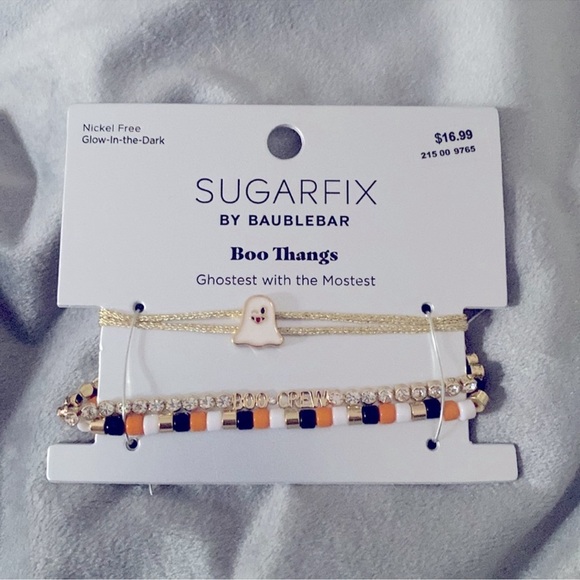 BaubleBar Jewelry - 🎉6 for $30🎉 BaubleBar Boo Crew Bracelet Set with Ghost Charm